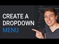 How to Create an HTML Dropdown Menu | Learn HTML and CSS | HTML Tutorial | HTML for Beginners