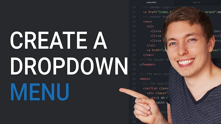 How to Create an HTML Dropdown Menu | Learn HTML and CSS | HTML Tutorial | HTML for Beginners