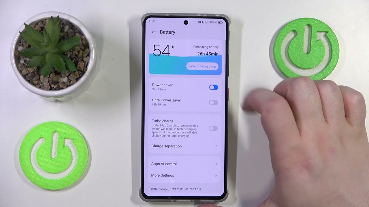 Как включить режим энергосбережения на ZTE Nubia Z60S Pro