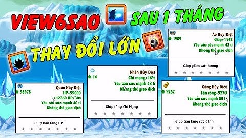 Ngọc Rồng Online - View6sao Đã Thay Đổi Những Gì Sau Một Tháng Đổi Đệ Tử !