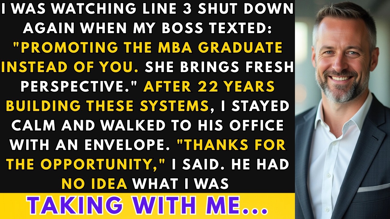 My Company Promoted An MBA Over Me After 22 Years, But Then My Boss Read The Last Line Of...
