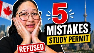 5 Canada Study Permit Mistakes You Must Avoid (2026) #studyincanada #guide #study 