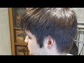 Стрижка мужская машинкой , стрижка в прямом эфире. круглая форма men's haircut