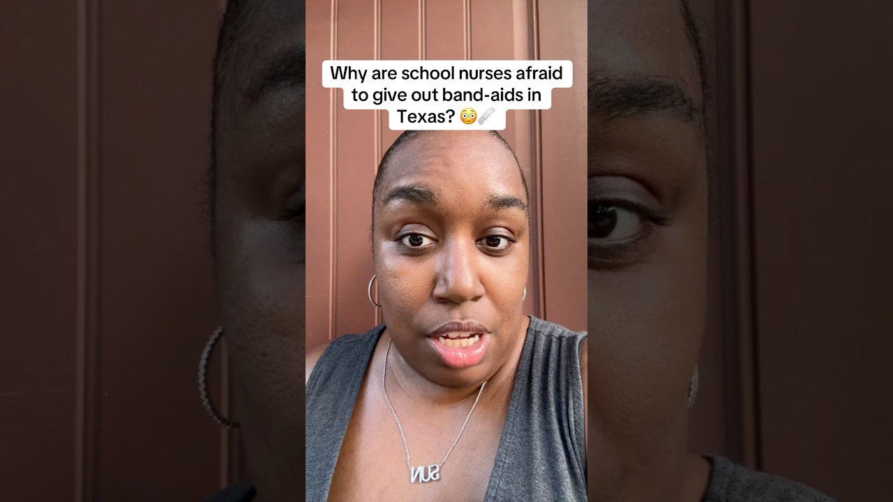 Watch Why are school nurses afraid to give out band-aids in Texas? 😳🩹 #SB12 on YouTube Watch Why are school nurses afraid to give out band-aids in Texas? 😳🩹 #SB12 on YouTube