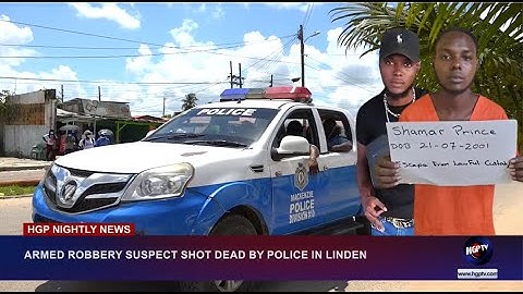 ARMED ROBBERY SUSPECT SHOT DEAD BY POLICE IN LINDEN