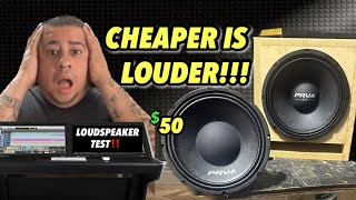 Loudspeaker Test $50 Woofer Better Then Midrange speaker!