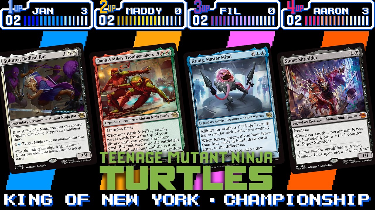 MTGxTMNT BREWS CHAMPIONSHIP | Krang VS Raph & Mikey VS Splinter VS Super Shredder