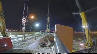 Rockville Road (U.S. 36) time-lapse video of replacement bridge beam installation