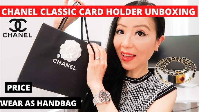 Chanel Unboxing Classic Card Holder 21K Iridescent Leather 