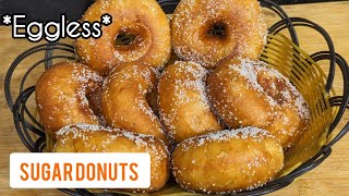 Soft And Fluffy Eggless Sugar Donut Recipe | With Perfect Measurement | Easy To Make | #SabirMunifa