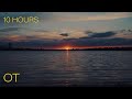 Sunset Over The Water | Lapping Water and Atmospheric Sounds for Sleeping | Relaxation | Studying