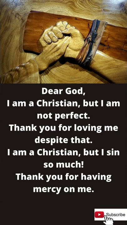 I am a Christian, but I am not perfect.