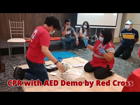 CPR with AED Demo by Red Cross