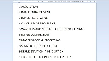 Processes involved in Image processing(Image acquisition in detail)-Lecture 6
