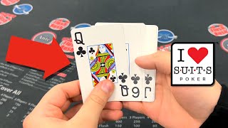 Attempting to hit a seven card flush in I Luv Suits screenshot 4