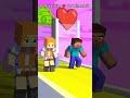 Alex and steve love speed run in Minecraft 💖 #minecraft #animation #minecraftanimation #buildteam