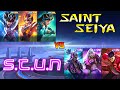 Stun vs saint seiya 1 vs 1 fight  mobile legends stun vs saint seiya