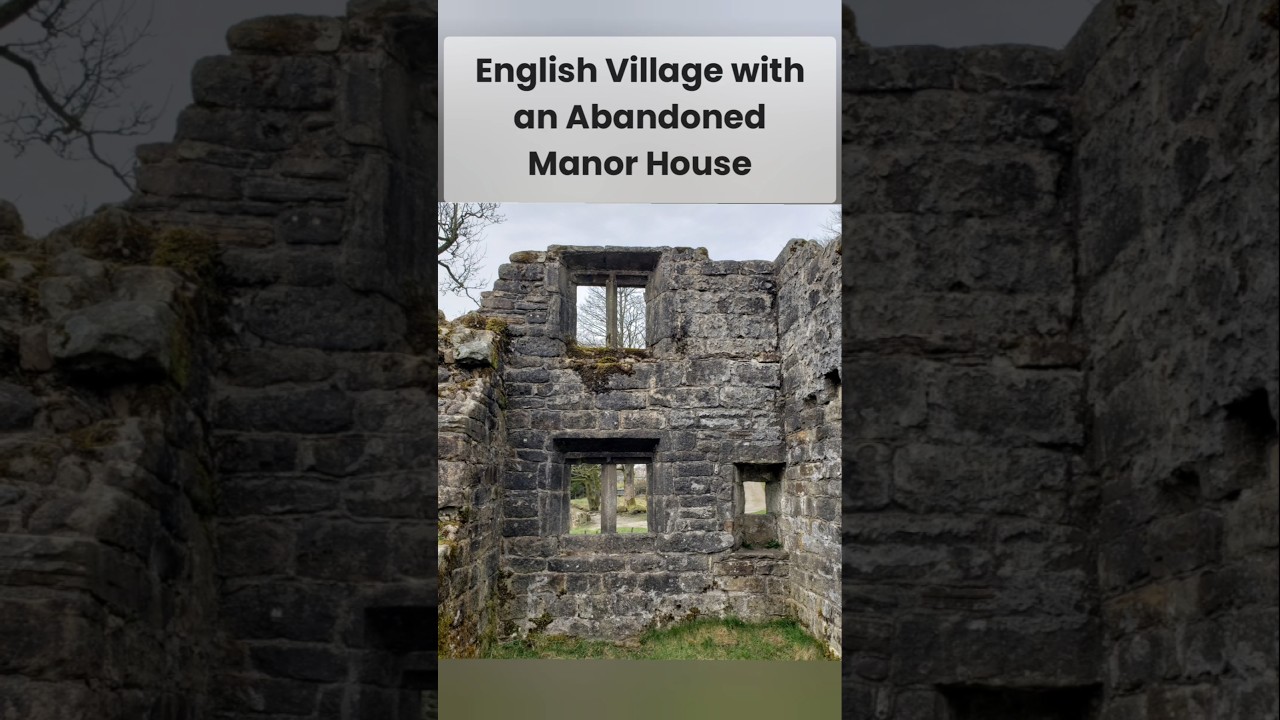 English Village with an Abandoned Manor House