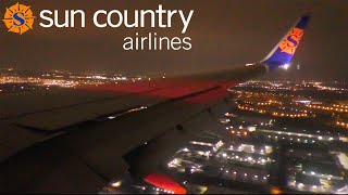 Sun Country Airlines Boeing 737-800 Windy Landing in Dallas/Fort Worth (DFW)