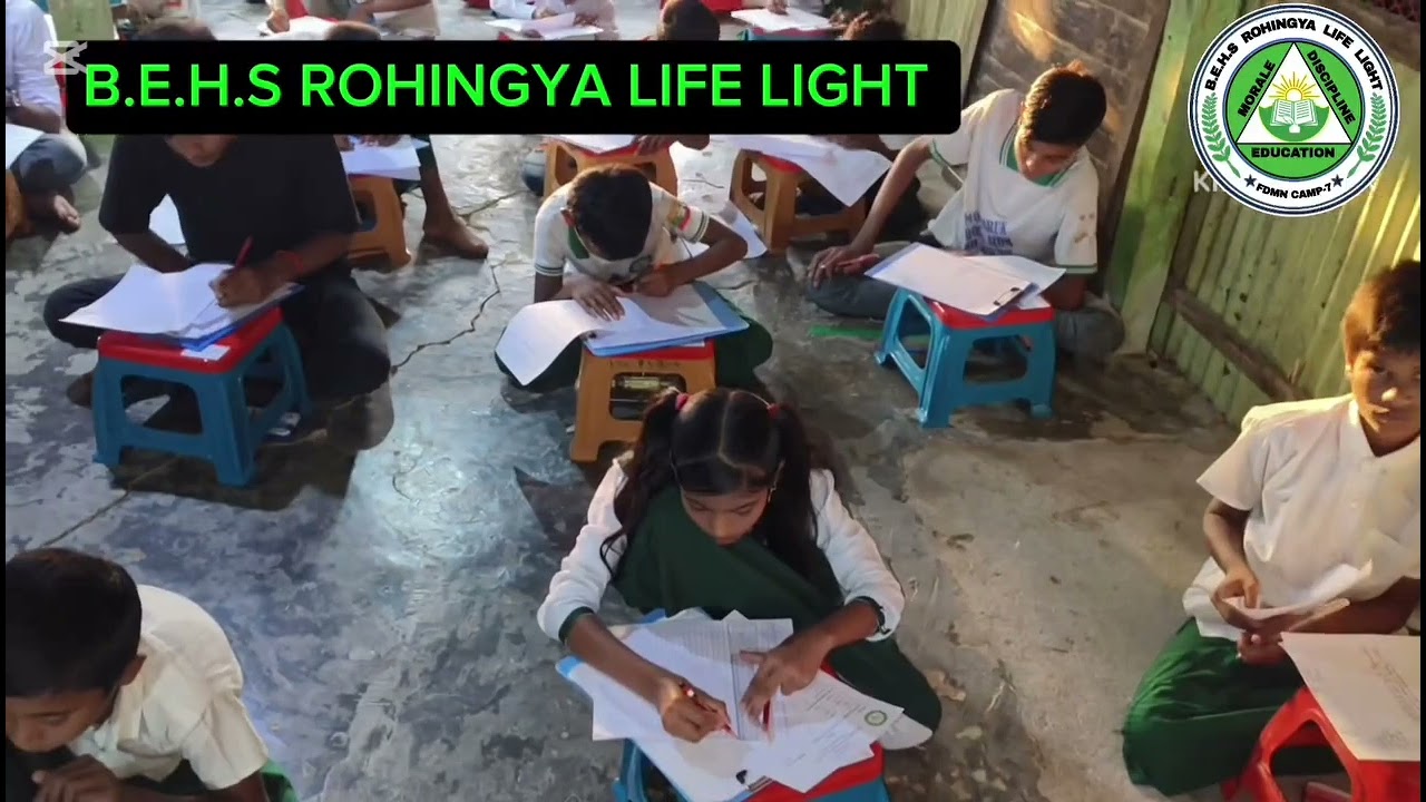 Primary Level students of ROHINGYA LIFE LIGHT HIGH SCHOOL.