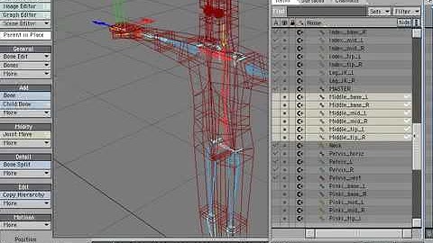 LIGHTWAVE RIGGING TUTORIAL - ZIG RIG 04.06 HANDS - CONNECT AND REST BONES