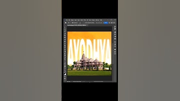 How to place text behind object in Photoshop | #shorts #photoshop