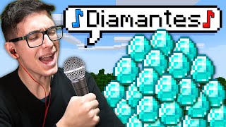 TUDO QUE EU CANTAR ACONTECE NO MINECRAFT (Batalha de Rimas de Youtubers)
