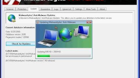 How to update Malwarebytes AntiMalware