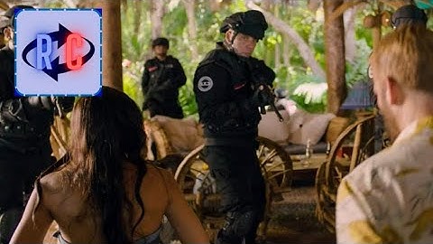 Sound of freedom(2023) police arrives to the island scene