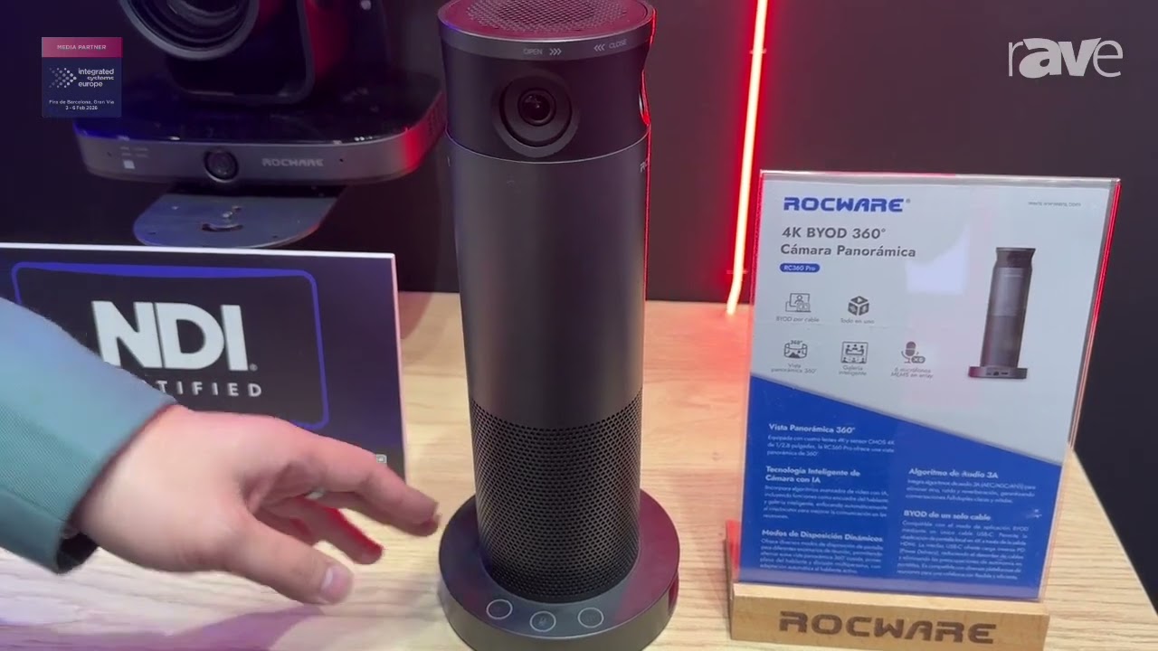 ISE 2026: ROCWARE Intros RC360 Pro BYOM Solution for Video Meetings and Offices