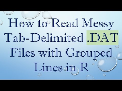 How to Read Messy Tab-Delimited .DAT Files with Grouped Lines in R