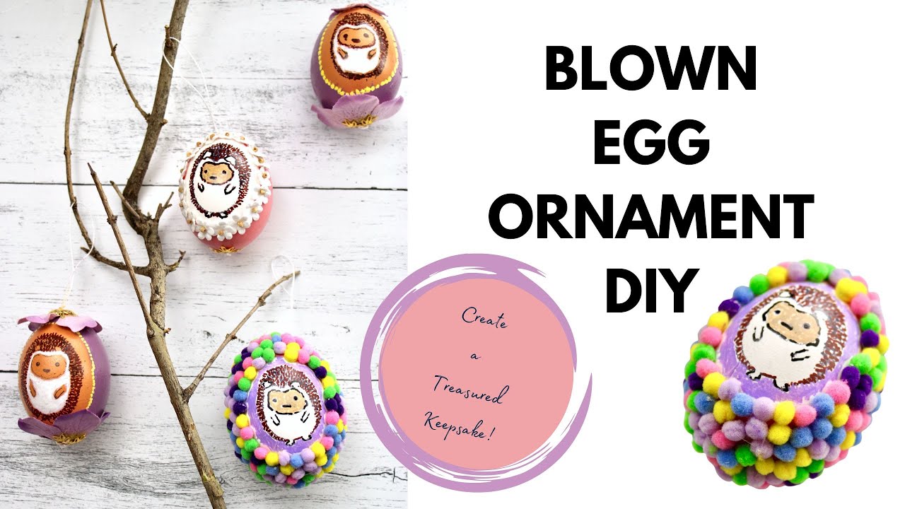 DIY Blown Easter Egg Ornament YouTube