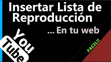 Insertar listas de reproducción en una página web ✅