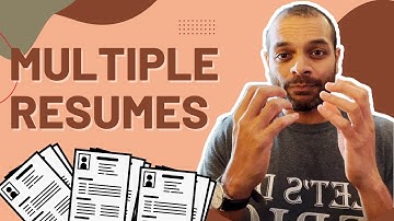 Multiple Resumes   Raj Subrameyer