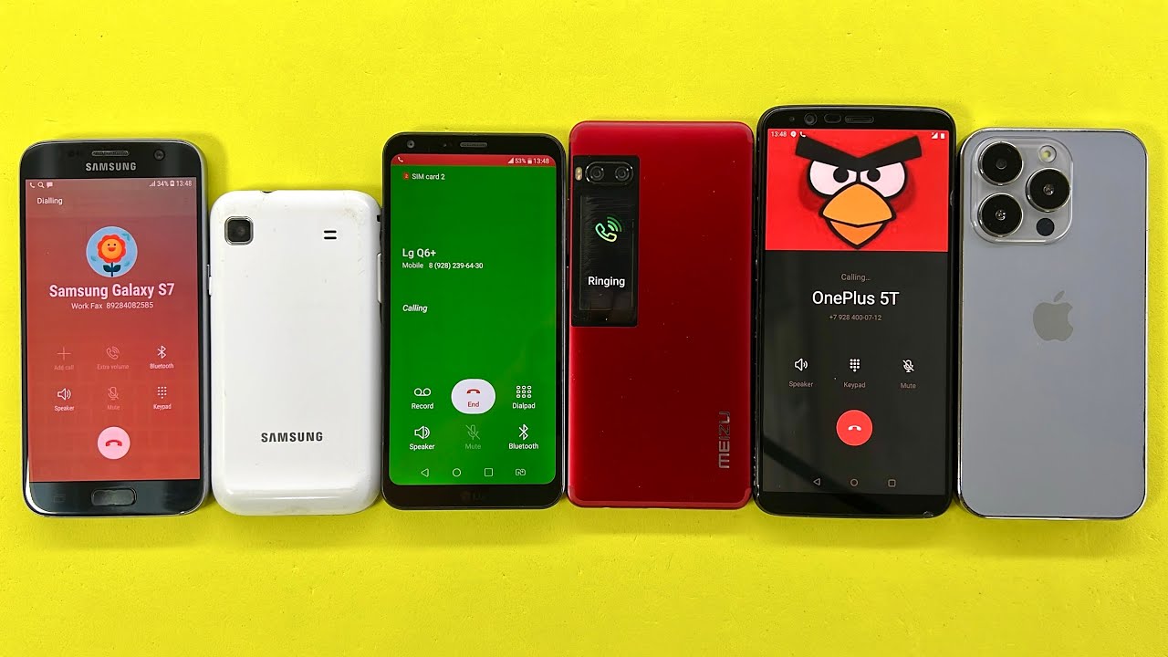 Incoming Call Samsung S+/ MEIZU Pro7/ i15pro & Outgoing Call Samsung S7/ LG Q6+/ OnePlus 5T 