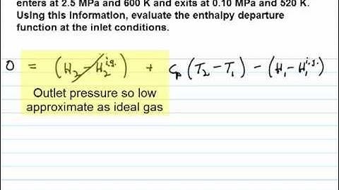 Enthalpy Departure Function for Throttle Feed