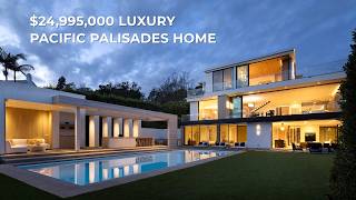 Touring a MAGNIFICENT $25M Luxury Home in Pacific Palisades | Los Angeles Home Tour