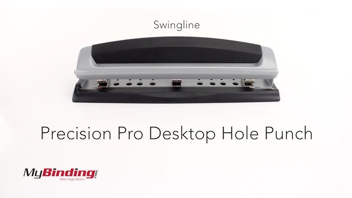 Swingline Desktop Hole Punch, Hole Puncher, Pro Punch, Adjustable, 2-3  Holes, 10 Sheet Punch Capacity, Black/Silver, 2 Pack (A7074066AZ)