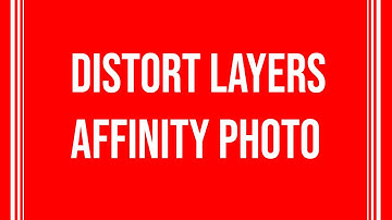 Affinity Photo : Distort Layers / How To Manipulate Pattern Layers Tutorial