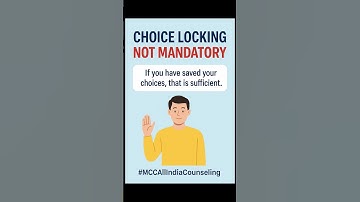 MCC NEET UG 2025: Choice Locking NOT Mandatory | All India Counselling Guide