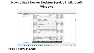 How to Start Docker Desktop Service in Microsoft Windows #tips #docker #dockerdesktop #windows