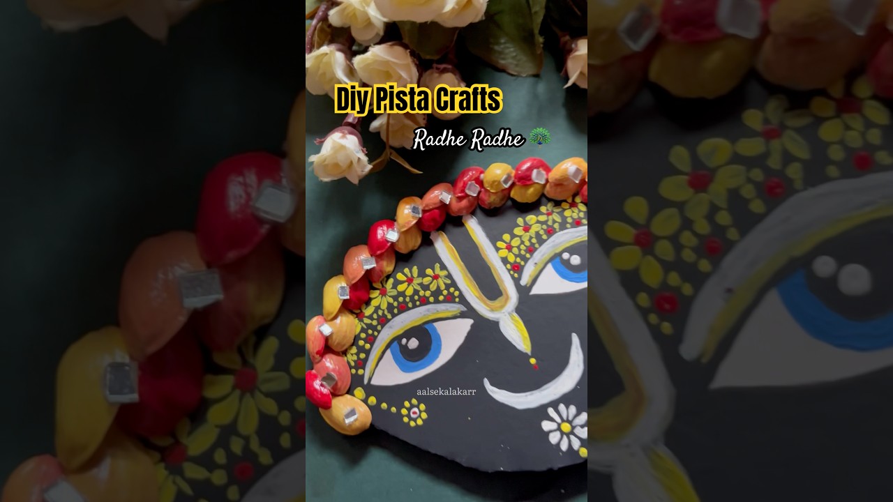 New Creativity 😍 DIY Pista Shell Krishna Painting 🦚❤️