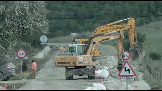Obras de reparación del firme en la carretera de El Castaño (A-2226) en la provincia de Cádiz