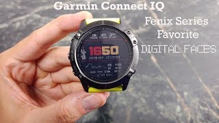 Garmin Fenix Connect IQ Favorite Watch Faces