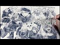 【呪術廻戦】ページいっぱいに描いてみた!【アナログ】/ Jujutsu Kaisen