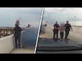 Cops Plead With Distraught Woman Not to Jump Off Texas Highway Overpass