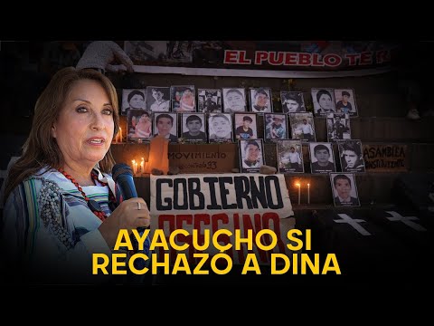 Ayacucho si rechazó a Dina Boluarte pero policía impidió protestas