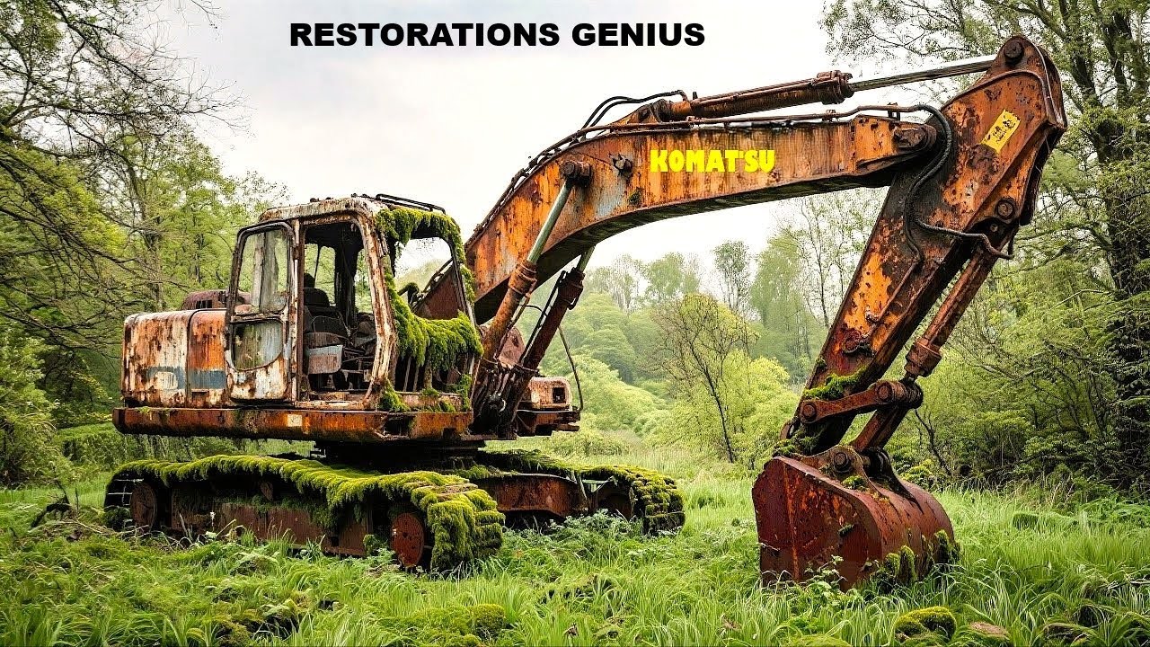Resurrecting KOMATSU Excavator 30:From Scrap Iron In A Ditch To A Giant Machine /Restorations Genius