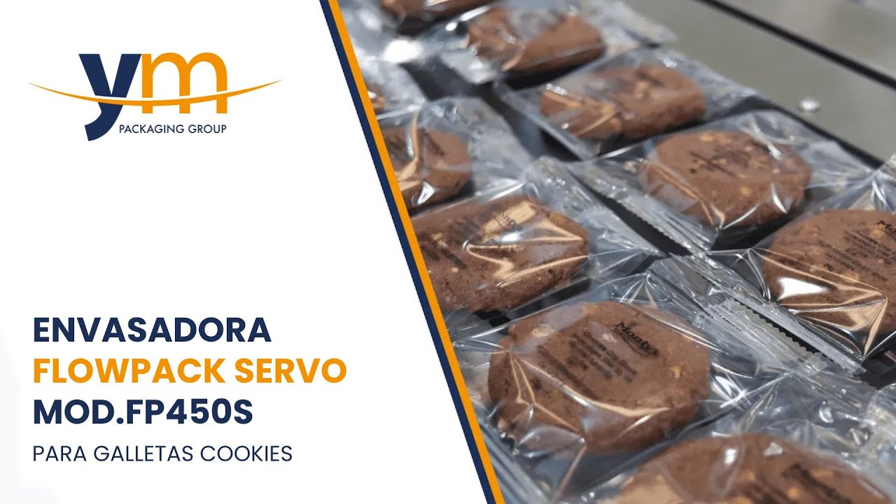 Envasadora Flowpack Servo para galletas cookies | MOD.FP450s