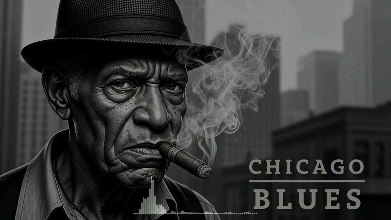 Slow Burning Chicago Blues Vibe Moving Soft Along the River Where Lost Love Still Echoes